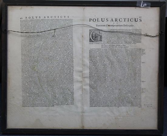 Gerard Mercator Polus Articus Mercator, Terrarum Circum Jacentium Descripto (Hondius 1630), 14.75 x 15.75in.